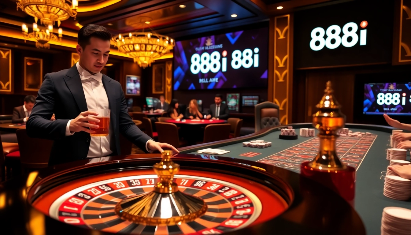 Experience high-stakes gaming with the 88i casino's luxurious atmosphere and vibrant gameplay.
