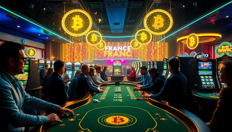 Joueurs profitant d'une expérience immersive au crypto casino France avec des jeux animés.