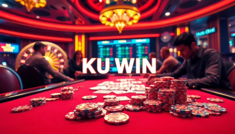 Experience the thrill of winning at the poker table as players aim for the ku win.